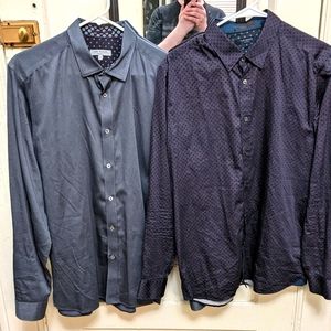 Pair of Ted Baker London floral dress shirts